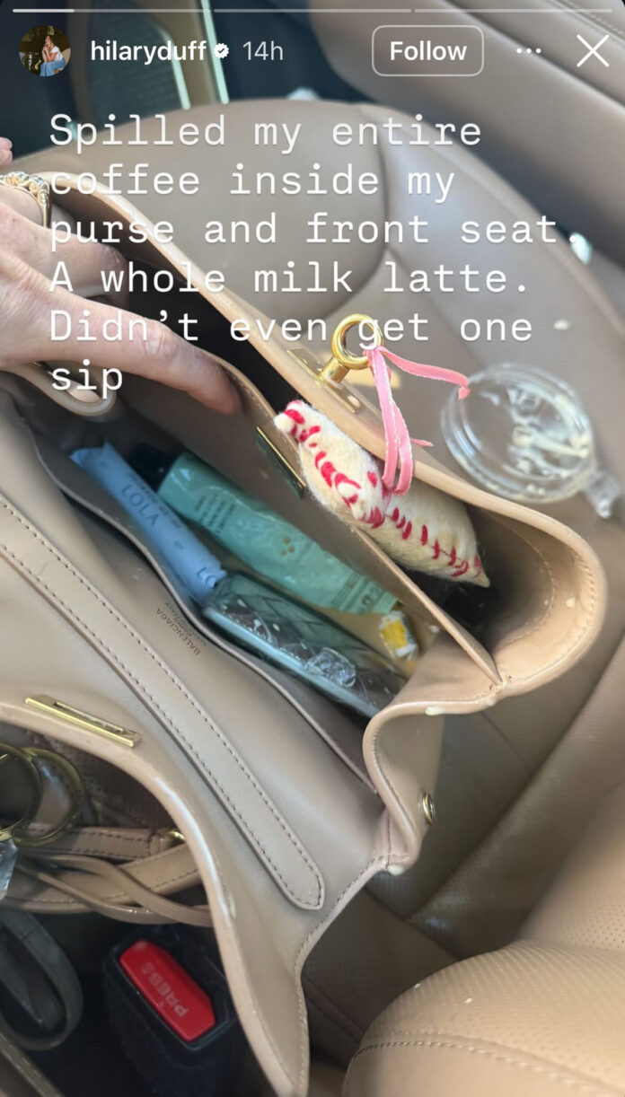 Hilary Duff Breaks Down In Tears After Spilling Coffee On