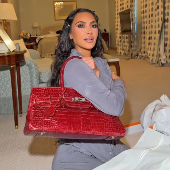 Kim Kardashian Got SIX FIGURES In Luxe Bday Bags From